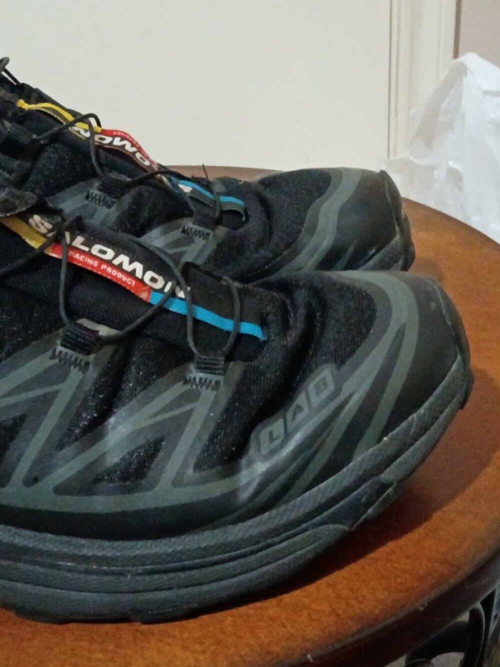 Salomon XT-6 Men's Black Low Top Lace-Up Athletic Sneakers Style 410866 Size 8 - Picture 15 of 16